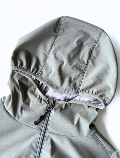 Teflon fabric ストレッチジップパーカー ブランドのドッグデプト/DOG DEPT