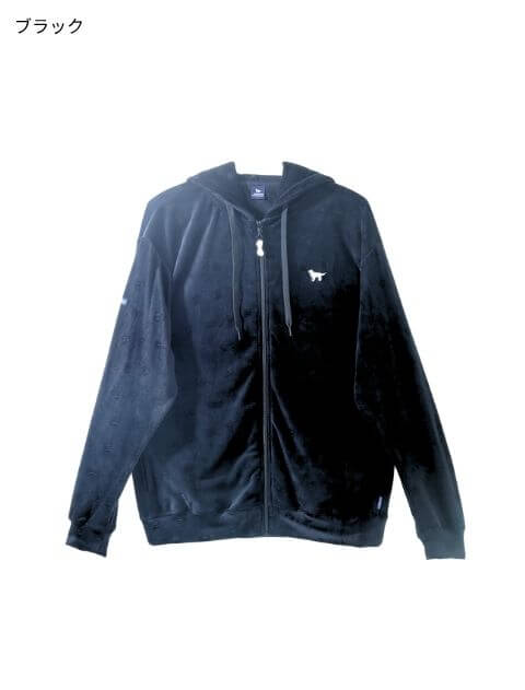 ストレッチベロアジップパーカー  ブランドのドッグデプト/DOG DEPT