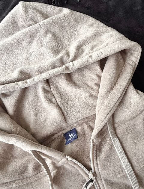 ストレッチベロアジップパーカー  ブランドのドッグデプト/DOG DEPT