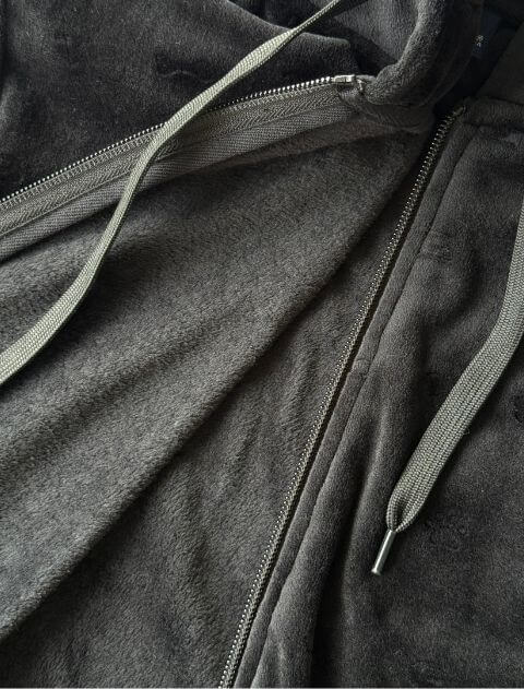 ストレッチベロアジップパーカー  ブランドのドッグデプト/DOG DEPT