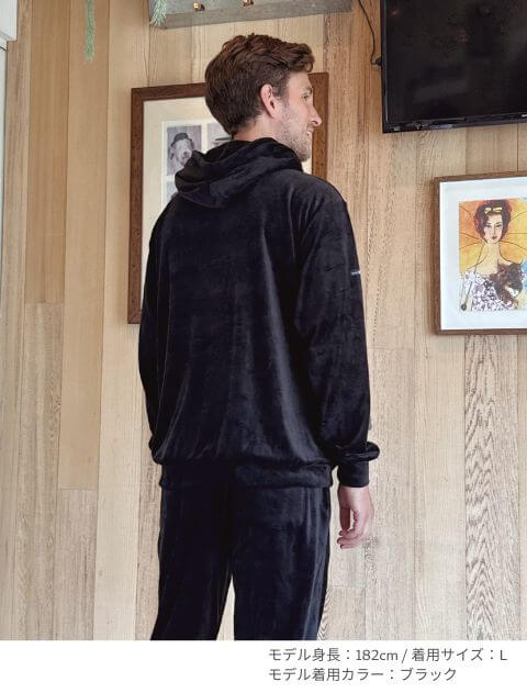 ストレッチベロアジップパーカー  ブランドのドッグデプト/DOG DEPT