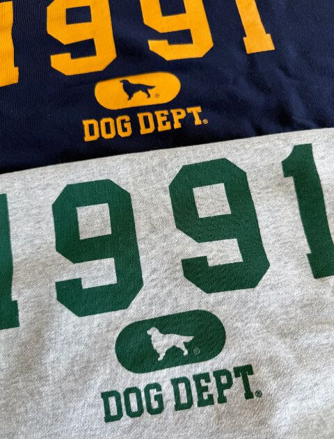カレッジロゴクルースウェット  ブランドのドッグデプト/DOG DEPT