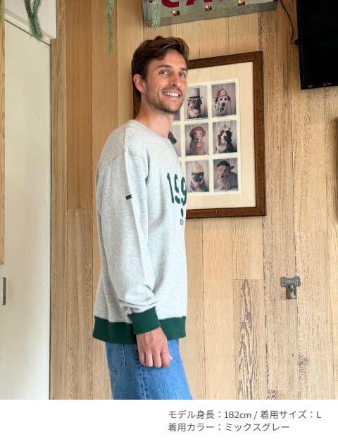 カレッジロゴクルースウェット  ブランドのドッグデプト/DOG DEPT