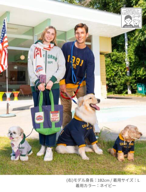 UNISEX】カレッジロゴクルースウェット