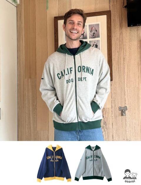 【UNISEX】カレッジロゴジップパーカー