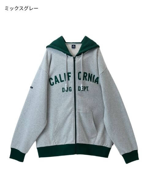 UNISEX】カレッジロゴジップパーカー