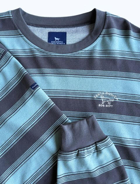 ボーダースウェット  ブランドのドッグデプト/DOG DEPT