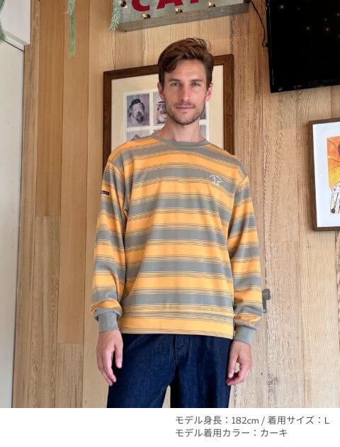 ボーダースウェット  ブランドのドッグデプト/DOG DEPT