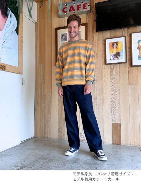 ボーダースウェット  ブランドのドッグデプト/DOG DEPT