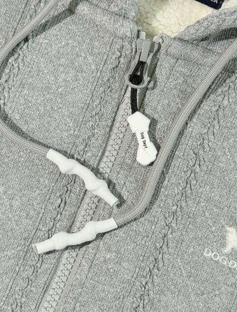 裏ボアケーブルジップパーカー ブランドのドッグデプト/DOG DEPT