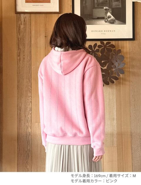 裏ボアケーブルジップパーカー ブランドのドッグデプト/DOG DEPT