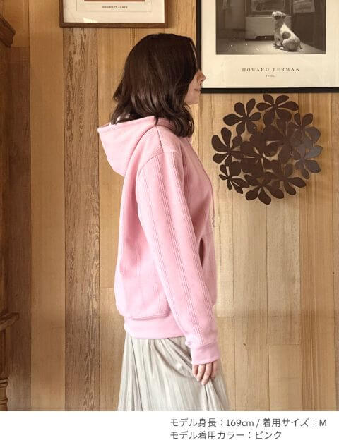 裏ボアケーブルジップパーカー ブランドのドッグデプト/DOG DEPT