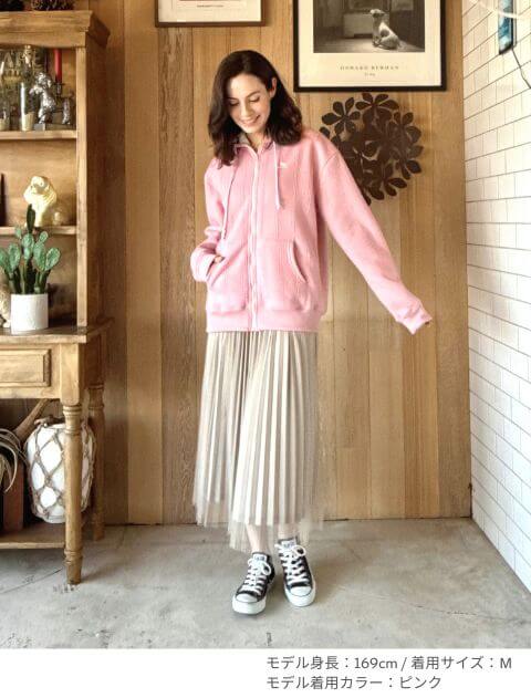 裏ボアケーブルジップパーカー ブランドのドッグデプト/DOG DEPT