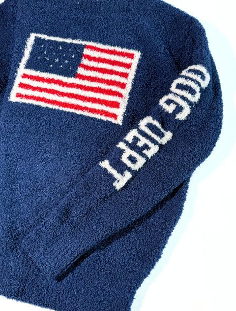 もこもこフラッグニット   ブランドのドッグデプト/DOG DEPT