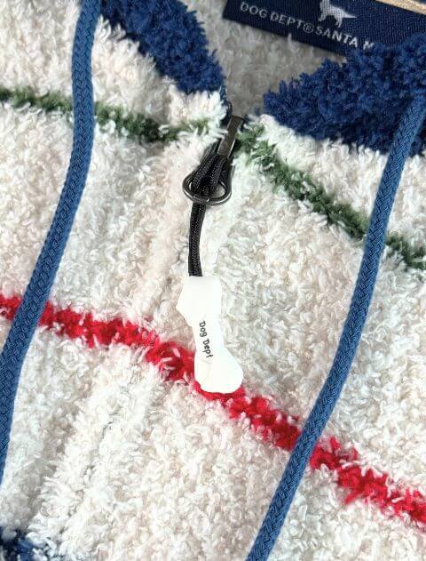 もこもこボーダージップパーカー   ブランドのドッグデプト/DOG DEPT