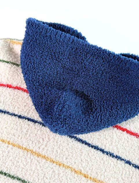 もこもこボーダージップパーカー   ブランドのドッグデプト/DOG DEPT