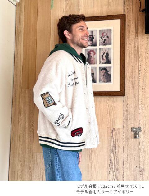 アピールボアフリーススタジャン ブランドのドッグデプト/DOG DEPT