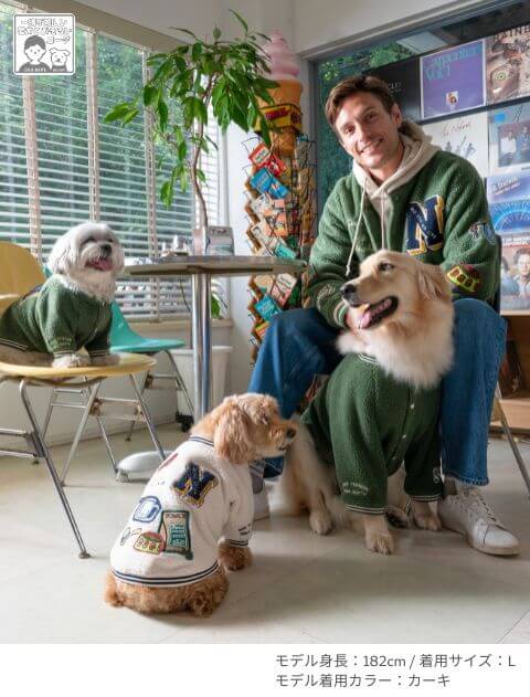 アピールボアフリーススタジャン ブランドのドッグデプト/DOG DEPT