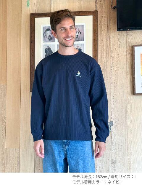 ハイテンションワッフルロンT  ブランドのドッグデプト/DOG DEPT