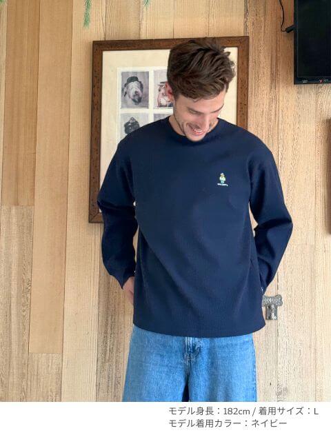 ハイテンションワッフルロンT  ブランドのドッグデプト/DOG DEPT