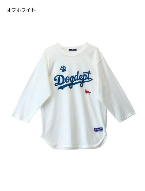 スポーツロゴ７分袖  ブランドのドッグデプト/DOG DEPT