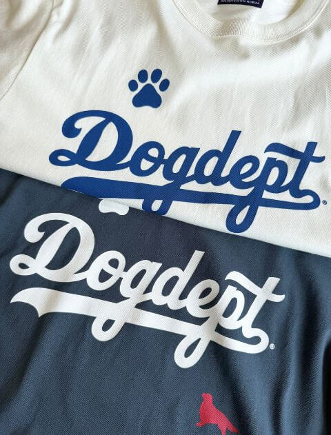 スポーツロゴ７分袖  ブランドのドッグデプト/DOG DEPT