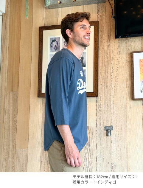 スポーツロゴ７分袖  ブランドのドッグデプト/DOG DEPT