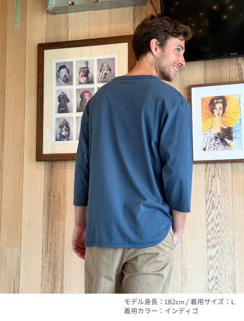 スポーツロゴ７分袖  ブランドのドッグデプト/DOG DEPT