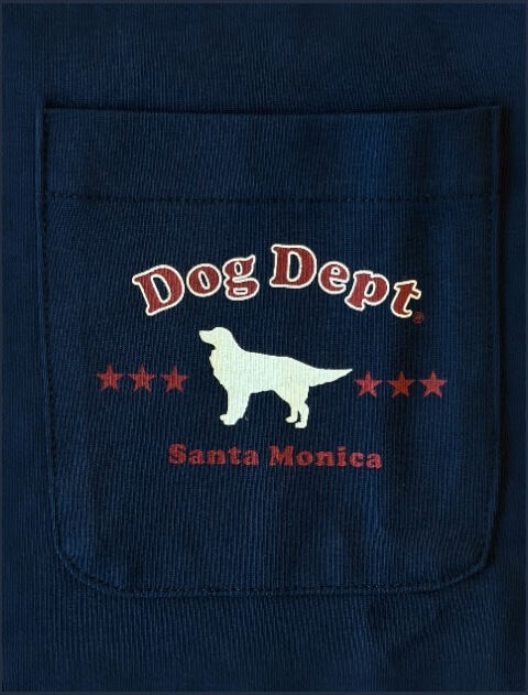 ポケットロゴ 復刻 ベーシックT  ブランドのドッグデプト/DOG DEPT