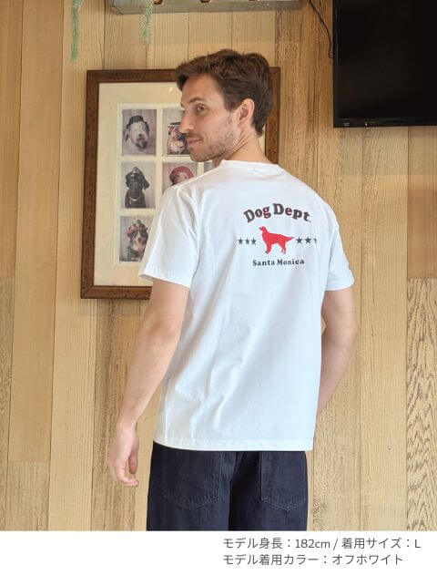 ポケットロゴ 復刻 ベーシックT  ブランドのドッグデプト/DOG DEPT