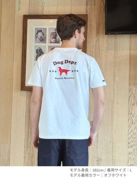 ポケットロゴ 復刻 ベーシックT  ブランドのドッグデプト/DOG DEPT