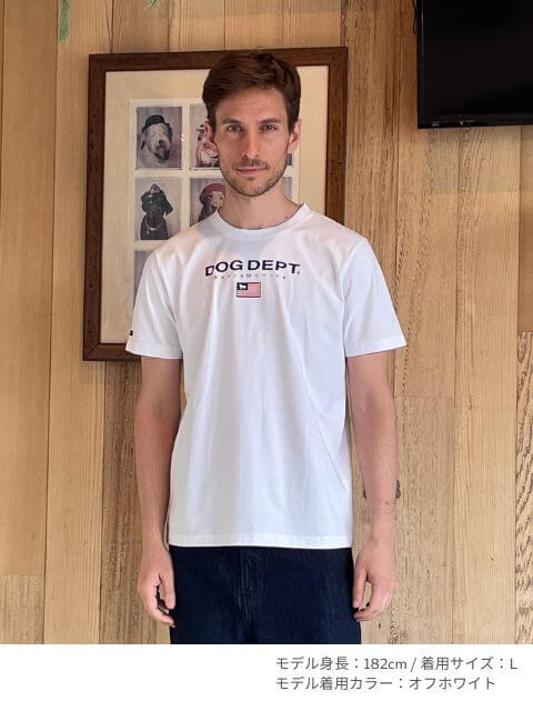 フラッグ復刻ベーシックT  ブランドのドッグデプト/DOG DEPT