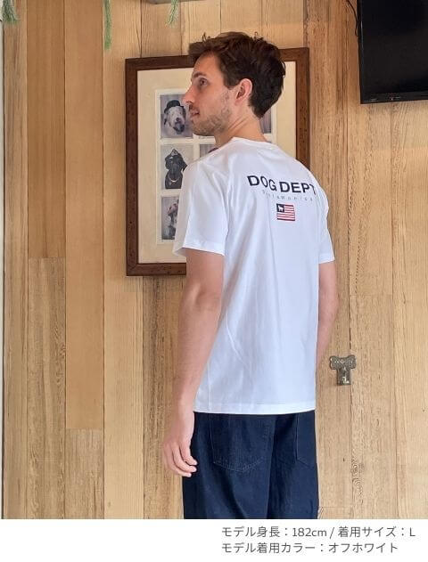  フラッグ復刻ベーシックT  ブランドのドッグデプト/DOG DEPT