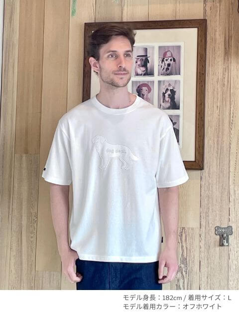 ドッグアップリTシャツ  ブランドのドッグデプト/DOG DEPT