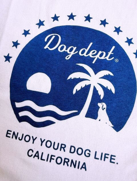 サンセットパームロゴT ブランドのドッグデプト/DOG DEPT