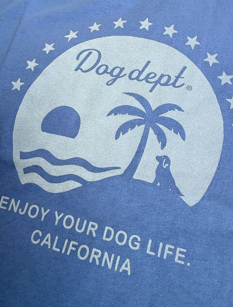 サンセットパームロゴT ブランドのドッグデプト/DOG DEPT