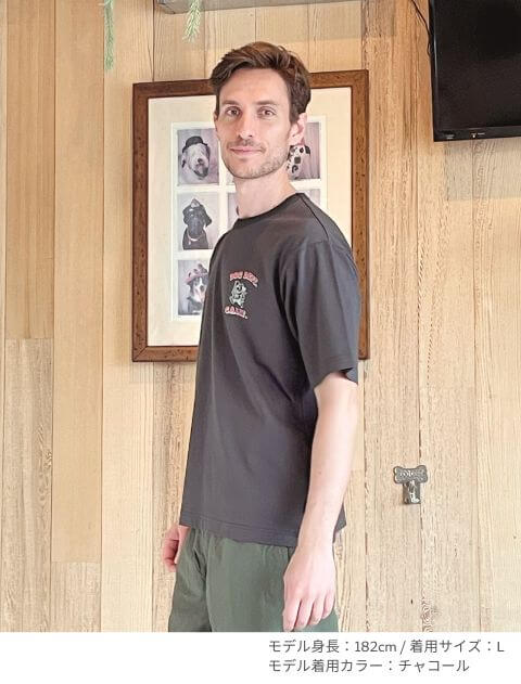 FLAG DOG 　Tシャツ  ブランドのドッグデプト/DOG DEPT