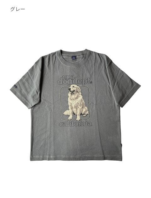 ゴールデンフォトプリント　Tシャツ  ブランドのドッグデプト/DOG DEPT