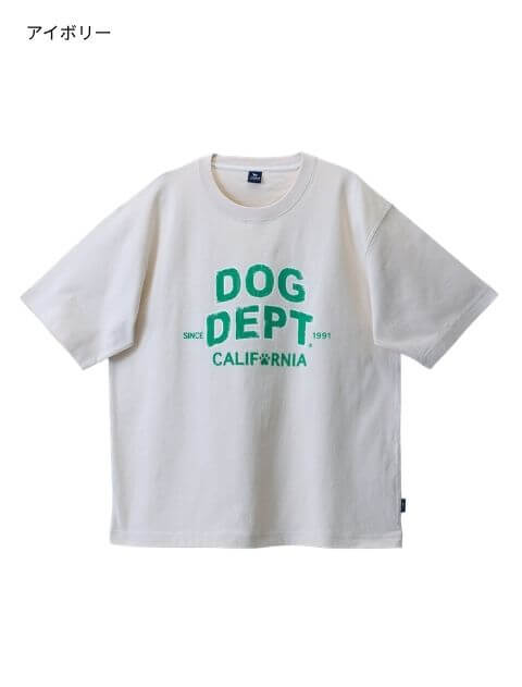ダメージロゴフロッキー Tシャツ  ブランドのドッグデプト/DOG DEPT