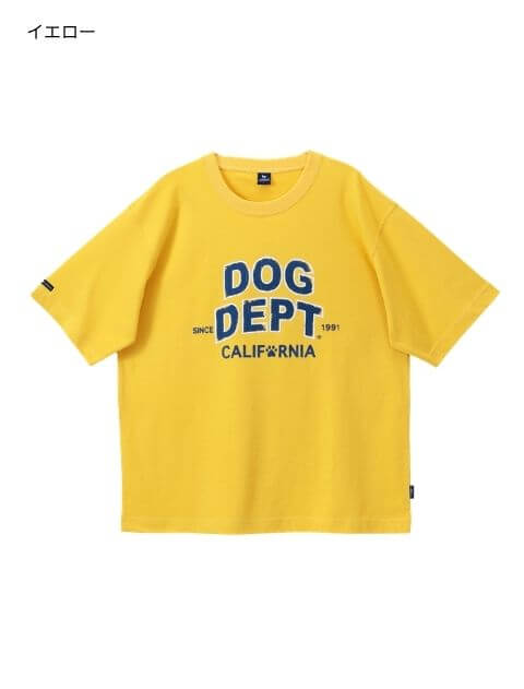 ダメージロゴフロッキー Tシャツ  ブランドのドッグデプト/DOG DEPT
