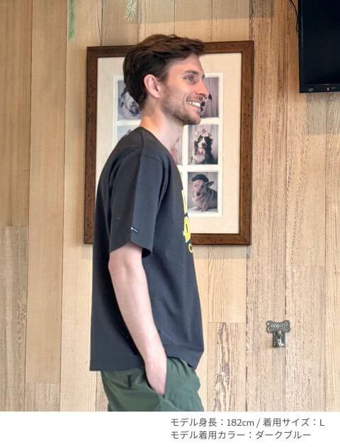 ダメージロゴフロッキー Tシャツ  ブランドのドッグデプト/DOG DEPT