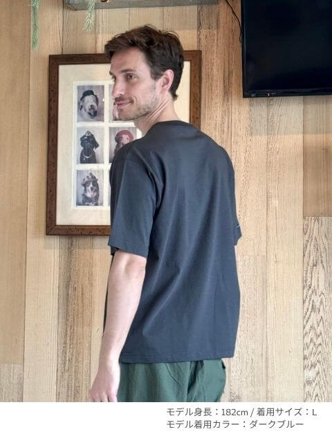 ダメージロゴフロッキー Tシャツ  ブランドのドッグデプト/DOG DEPT