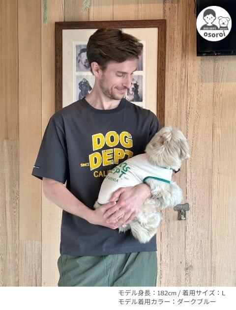 ダメージロゴフロッキー Tシャツ  ブランドのドッグデプト/DOG DEPT