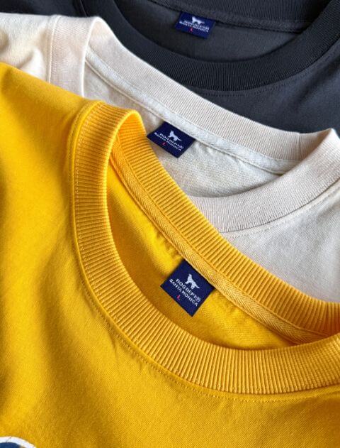 ダメージロゴフロッキー Tシャツ  ブランドのドッグデプト/DOG DEPT