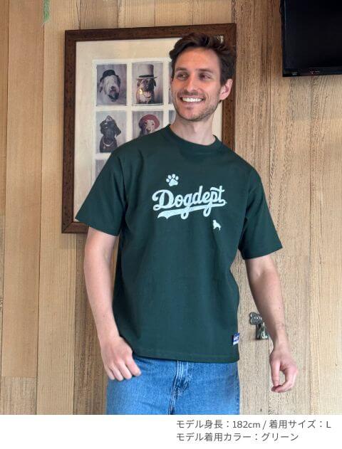 スポーツロゴTシャツ  ブランドのドッグデプト/DOG DEPT