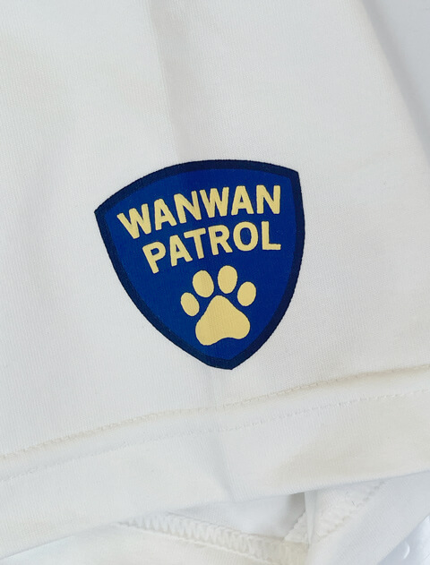 WANWAN PATROL ベーシックTシャツ  ブランドのドッグデプト/DOG DEPT