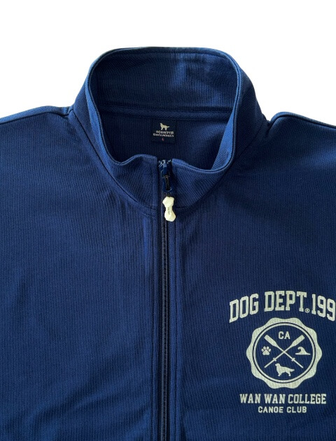 WANWAN COLLEGE 天竺スタンドジップ   ブランドのドッグデプト/DOG DEPT