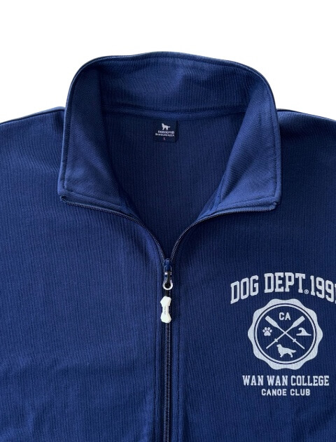 WANWAN COLLEGE 天竺スタンドジップ   ブランドのドッグデプト/DOG DEPT