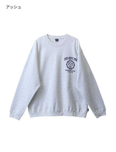 WANWAN COLLEGE 天竺クルー   ブランドのドッグデプト/DOG DEPT