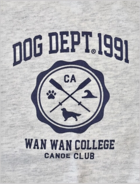 WANWAN COLLEGE 天竺クルー   ブランドのドッグデプト/DOG DEPT